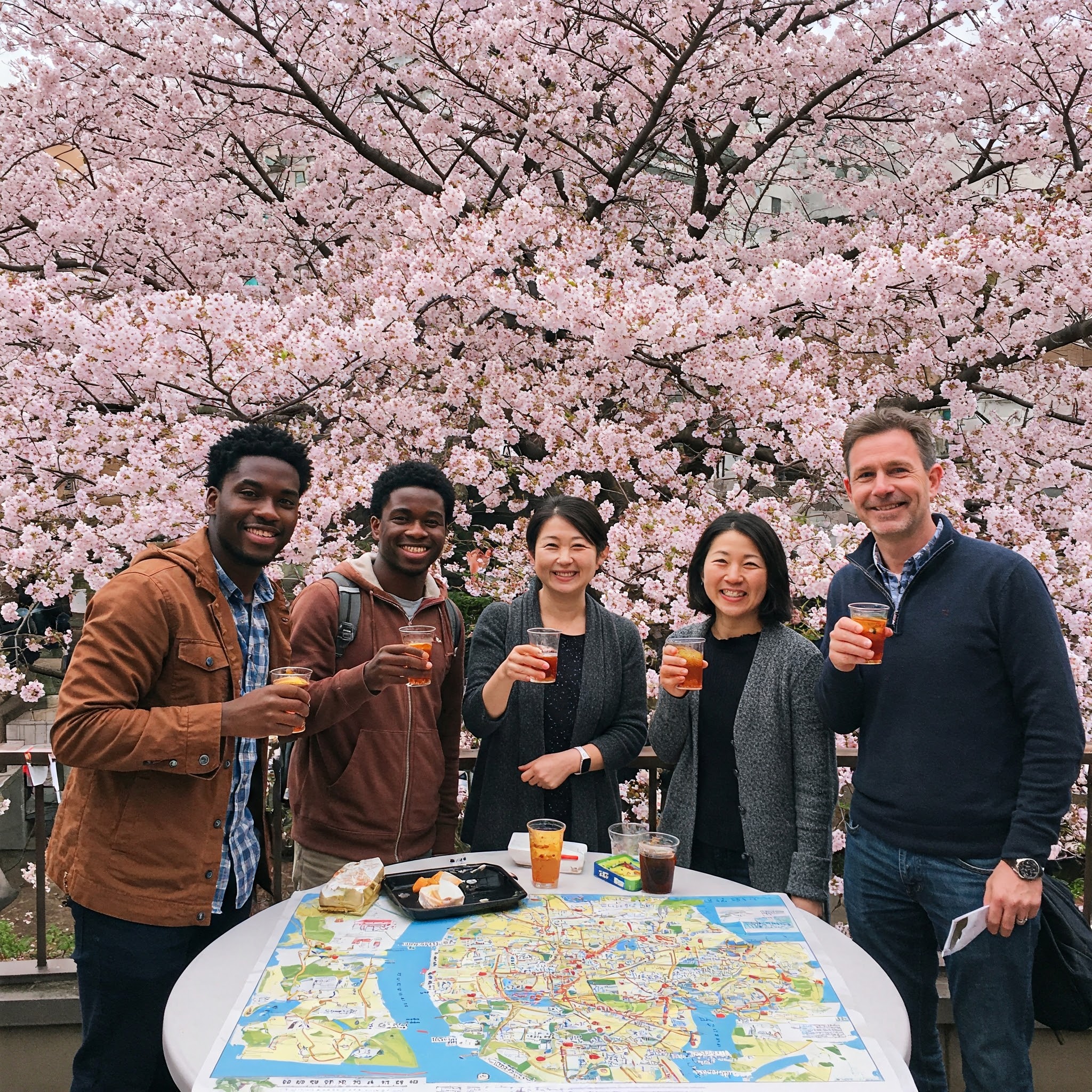 🌸Welcome to Japan!🌸 英語で楽しむ春の花見で国際交流！言葉の壁を越えて友達になろう