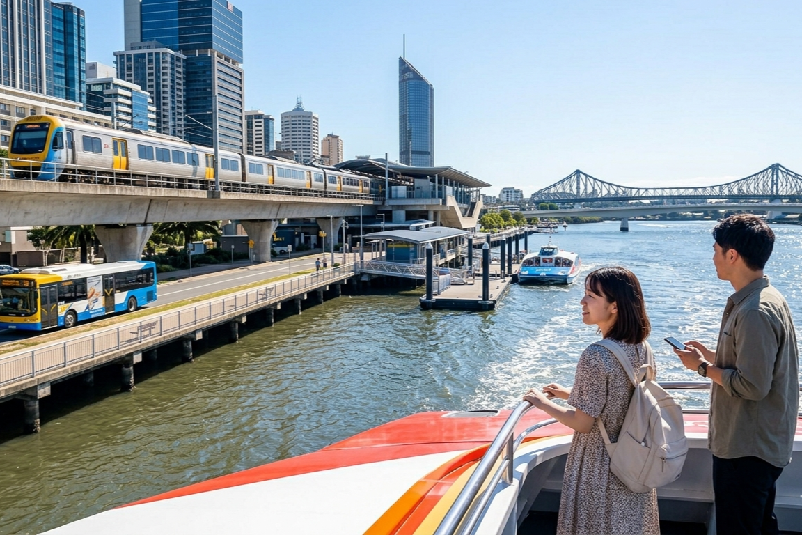 ブリスベン市内観光に便利なバスと電車徹底ガイド